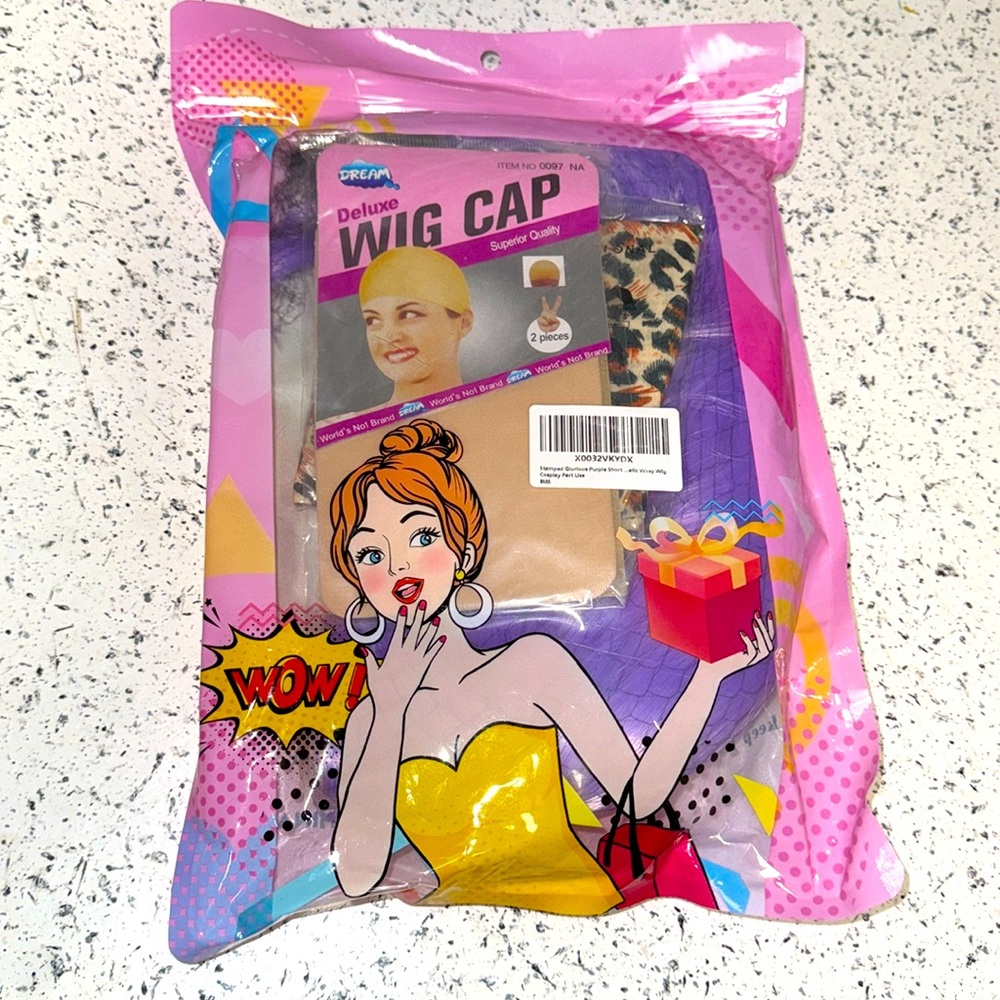 👩‍🎤PURPLE WIG and KIT👩‍🎤
